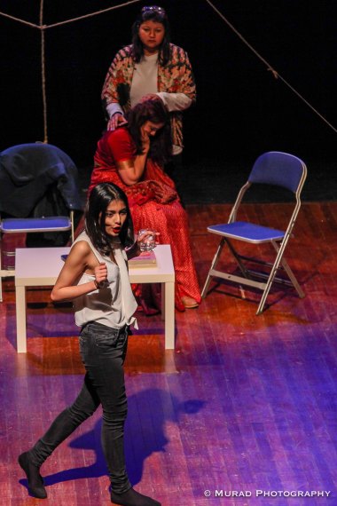 From front to back: Eela Muhaimin, Jesmin Chowdhury and Sabreena Zareen Laboni (Photo: Murad Chowdhury